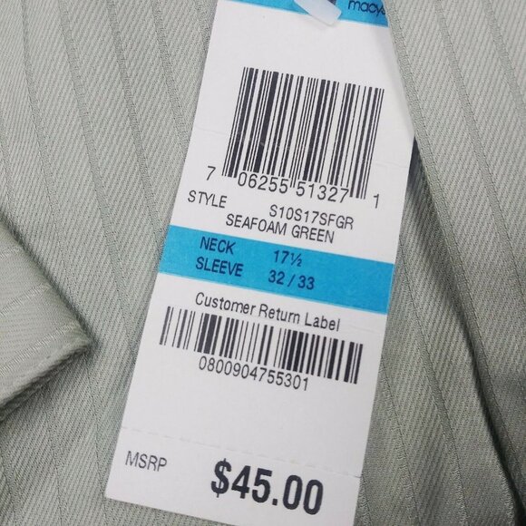 Alfani Mens Shirt Seafoam Green Size XL - Picture 3 of 7